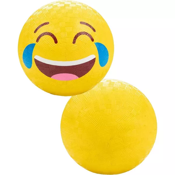 4 Pack - 5 Inch Silly Faces Playground Balls w Air Pump - Durable Rubber Balls for Kickball, Dodge Ball, Handball, Four Square, Camp, - 图片 2